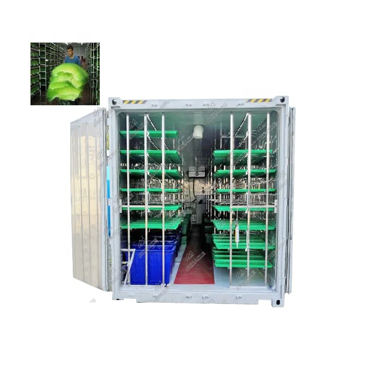 Hydroponics Wheat/Barley Sprouting System Container Type Poultry Feed Fodder Growing Machine