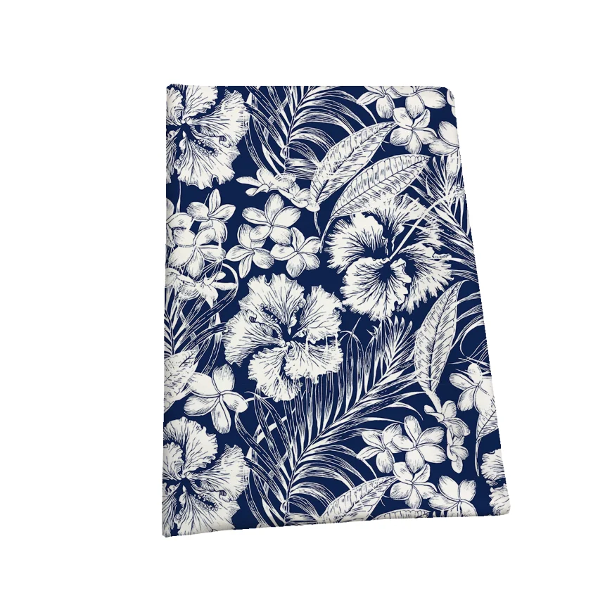 The factory outlet tropical patterns digital printed rayon Aloha Hawaii Fabrics for summer clothing