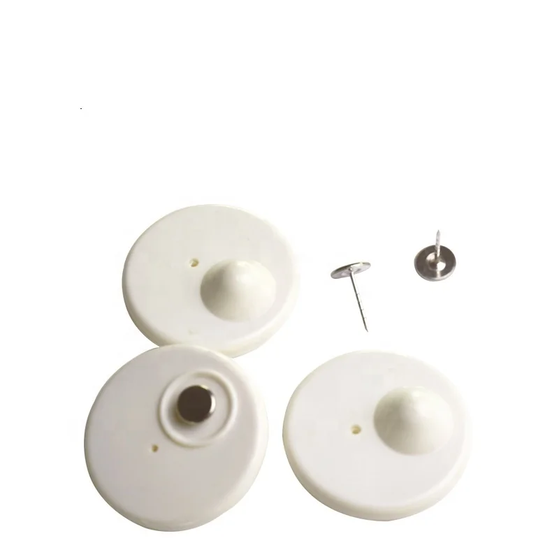 Eccentric Circle Security Hard Tag Plastic EAS RF R50 8.2mhz Super Sensor Remove Clothing Alarm Hard Security Tag With Pins