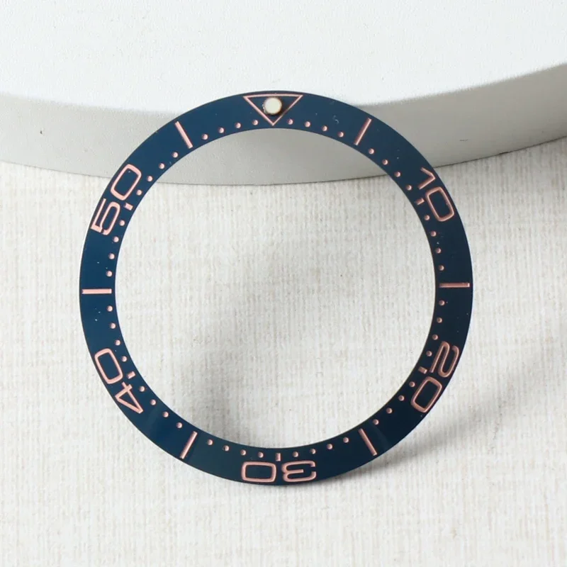 38mm Watch Bezel Insert Ceramic For Mods NH35 Watch Accessories Case Ring Green Luminous Bezel