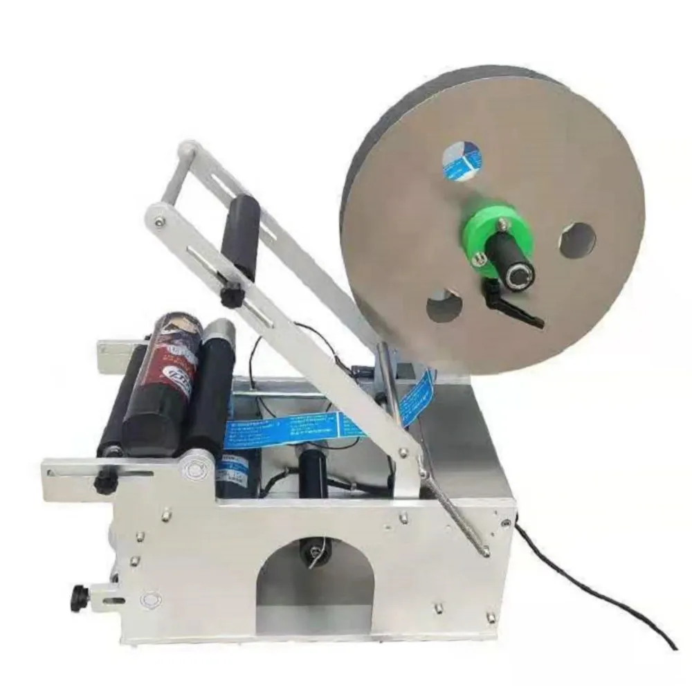 
Semi Automatic Glass Bottle Plastic Bottles Semi Auto Liquid Round Bottle Manual Labeling Machine 