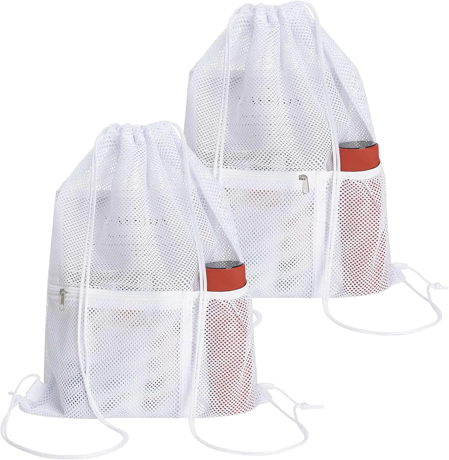 Custom logo Mesh Drawstring Backpack Bag Net back pack Multifunction Mesh Bag for Swimming Athletic Gym Beach