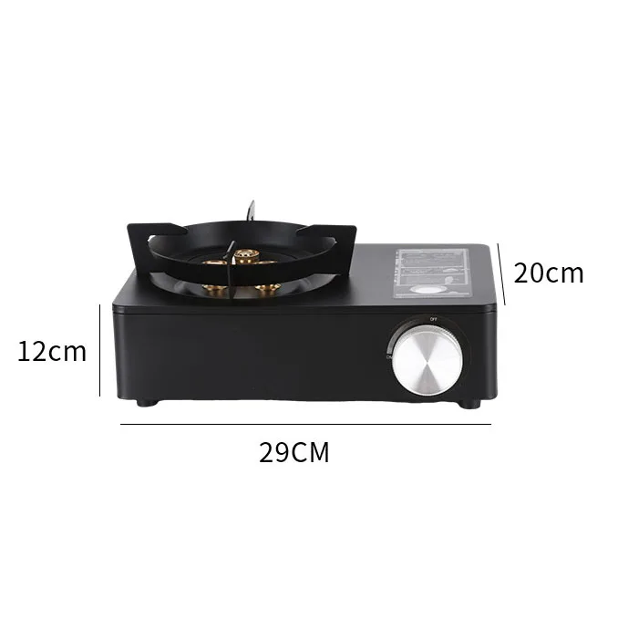 Custom Kocher Estufa De 3.2KW Outdoor Portable Rectangle Barbecue Picnic Cooking Mini Butane Burner Furnace Camping Gas Stove