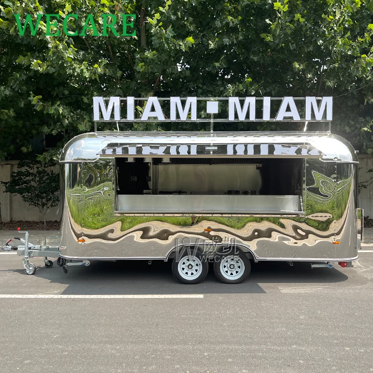 WECARE наружный Foodtruck сок пивной коктейль-бар Кейтеринг трейлер Airstream Ресторан Мобильная Кухня закуски барбекю пицца грузовик