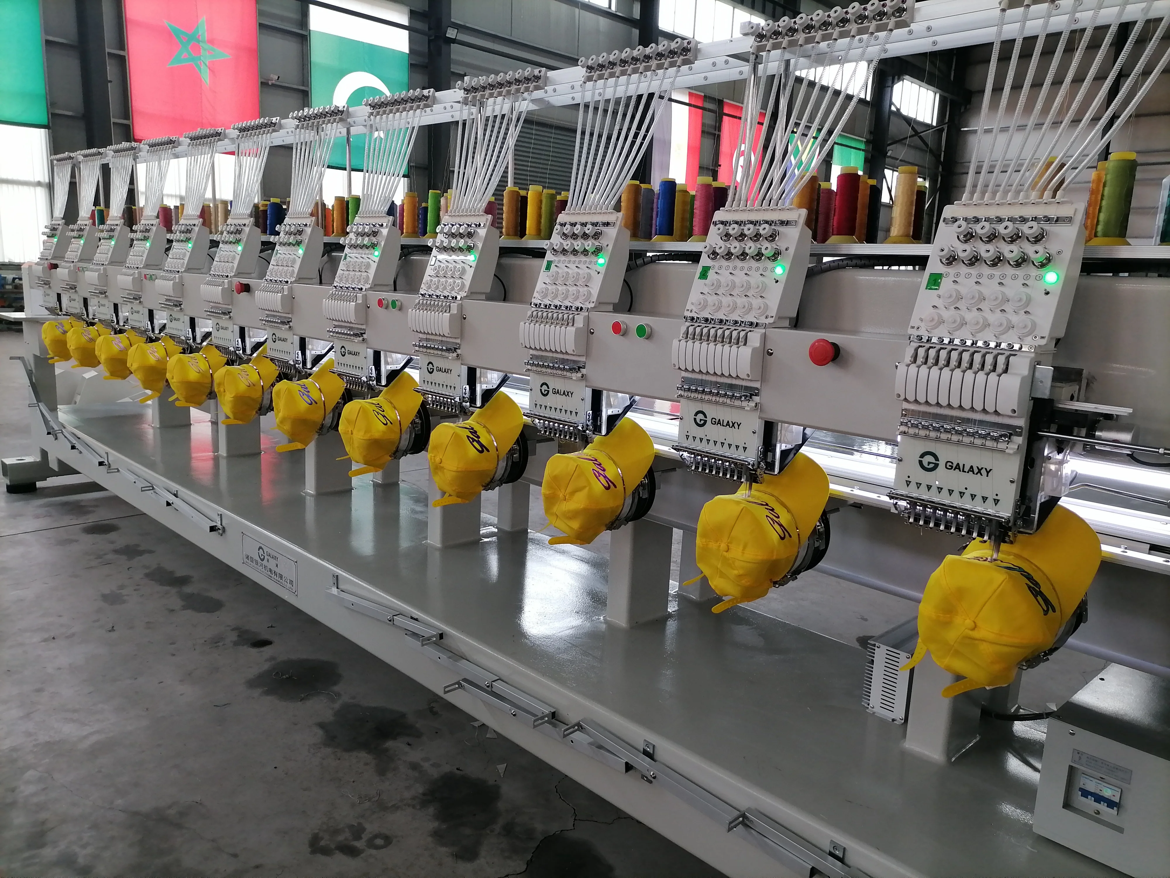 GALAXY HIGH SPEED 12 HEAD HAT / T-SHIRT EMBROIDERY MACHINE