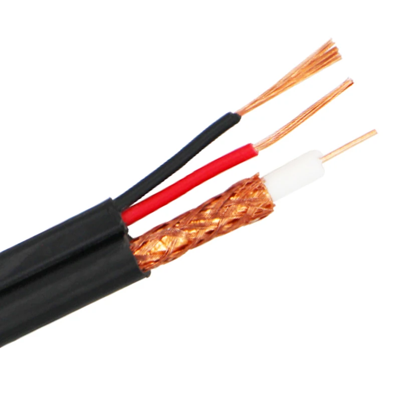 Factory OEM shielding full copper video coaxial wire and cable 20 awg rg59 coaxial cable 75 ohm