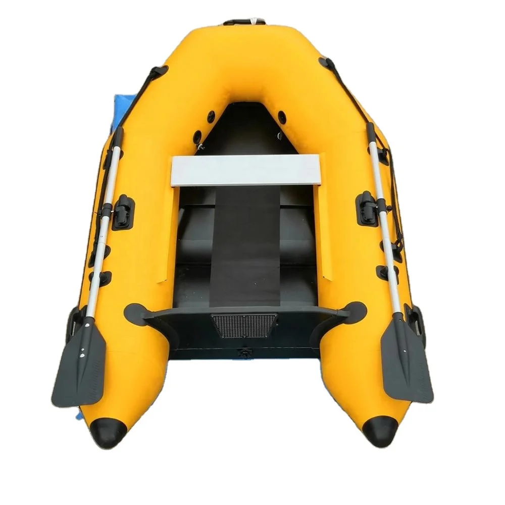 2.3m inflatable boat of slat floor with 0.9mm/1.2mm pvc tube for summer fishing with CE certificate