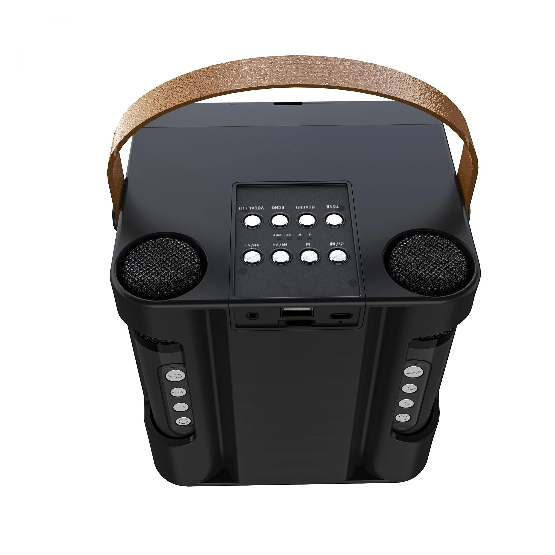 Newest 10W 4 Inch HIFI Stereo Music Player Blue tooth Speaker Microphone Karaoke speakers With RGB Light  For Home Party