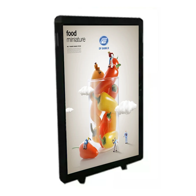 Outdoor Human Walking Backpack LED Billboard Mobile LCD Screen Digital Signage Video Display Advertising Players