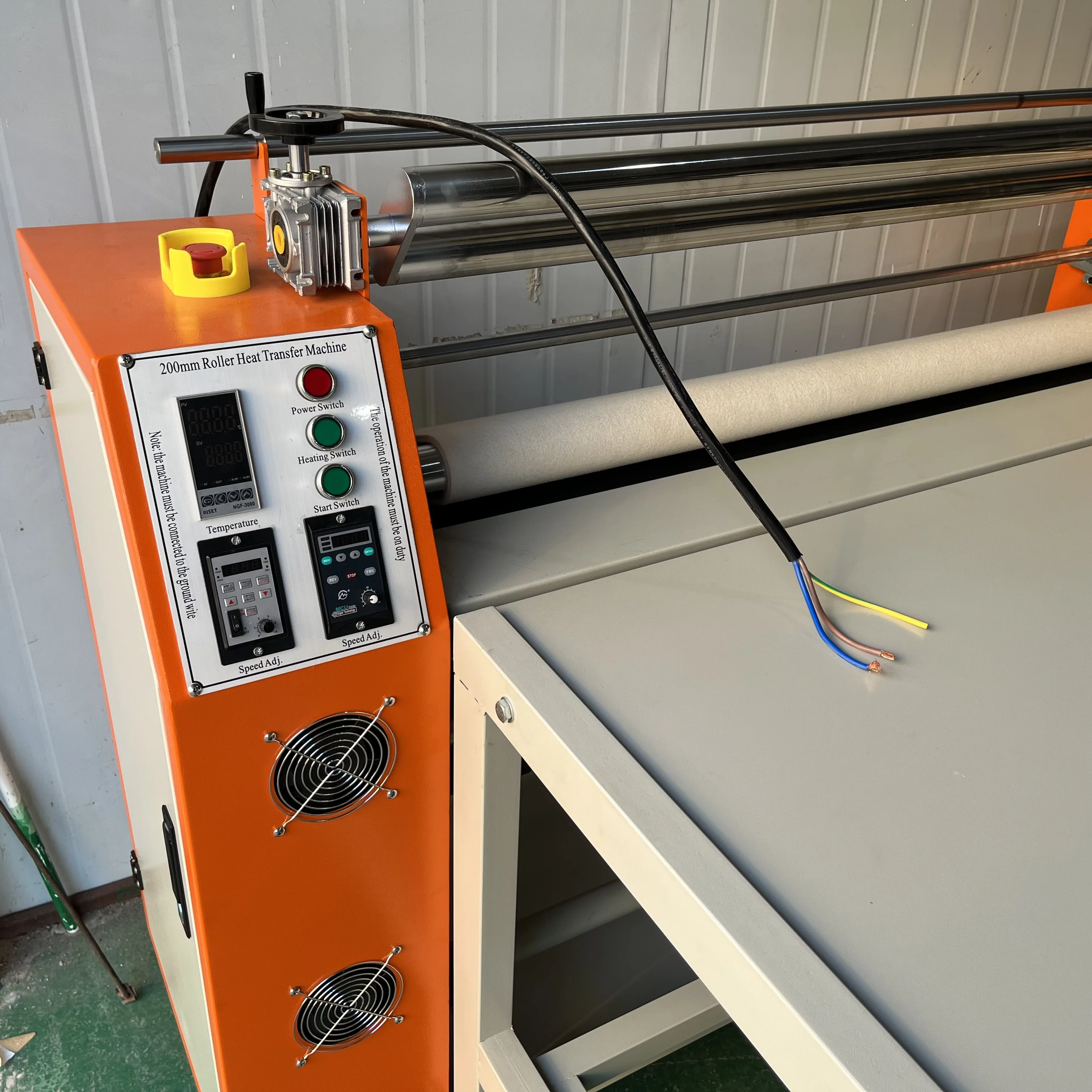 electric automatic rotary large format heat press roller machine cheap shipping