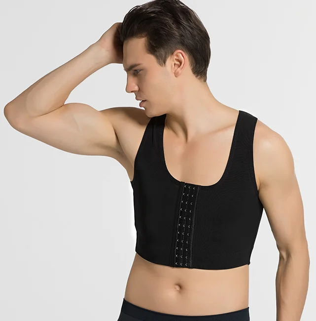 Drop Shipping 3D Knitting Nylon Breathable Comfortable Compression Chest Binder