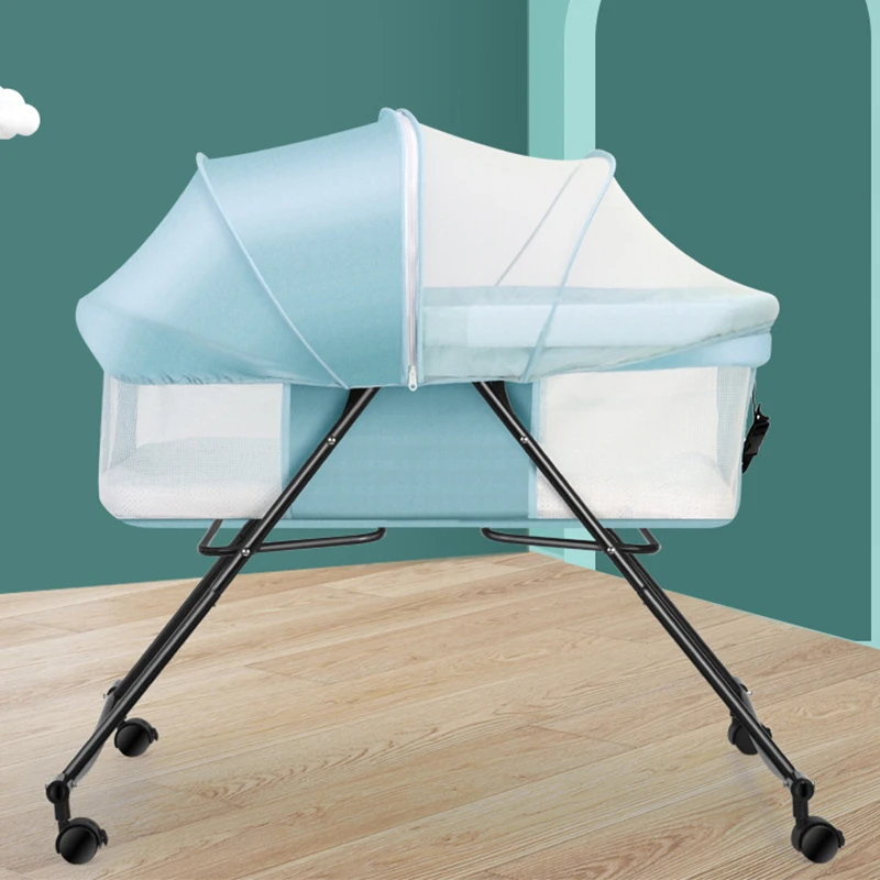
Baby cribs folding bed with mosquito net 0-6 months newborn baby cradle bed removable and washable coax baby bed 