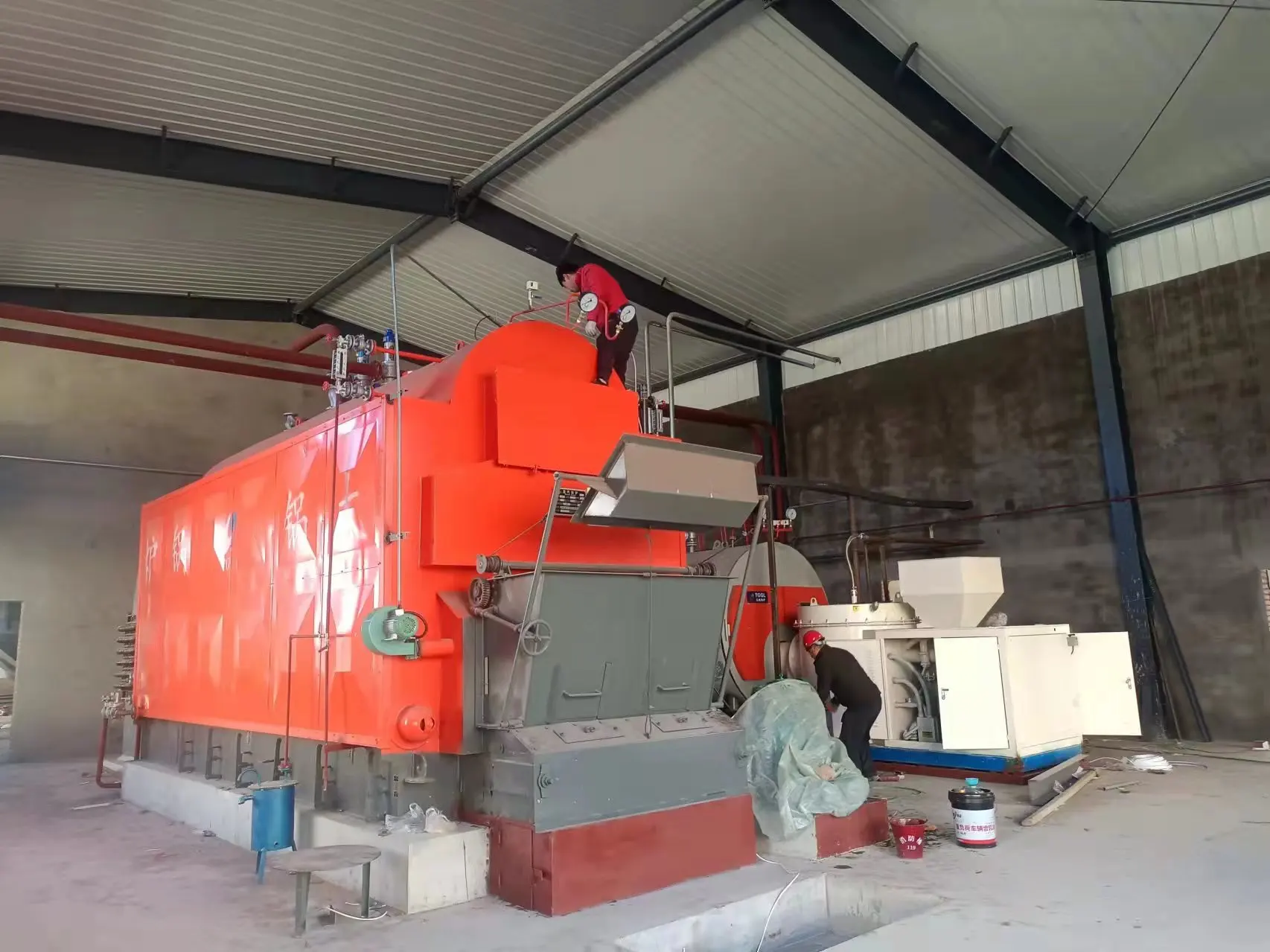 NEW coal-fired heating steam chain grate  boiler  henan taiguo boiler manufacturing