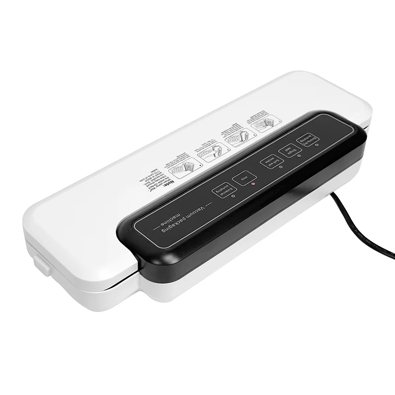 Hot Sell New Design Sealing Machine Black White Simple Digital Display Washable 140W Vacuum Sealing Machine