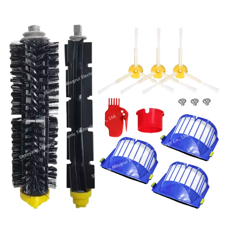 hepa filter main brush side brush Accessory kit fit for iRobots Roombas 600 610 620 650 series vacuum cleaner parts