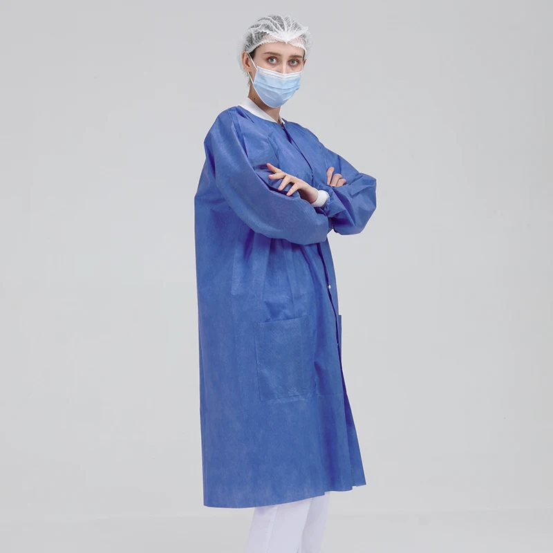 disposable lab coats cheap non woven doctor hospital wear medical clothing set