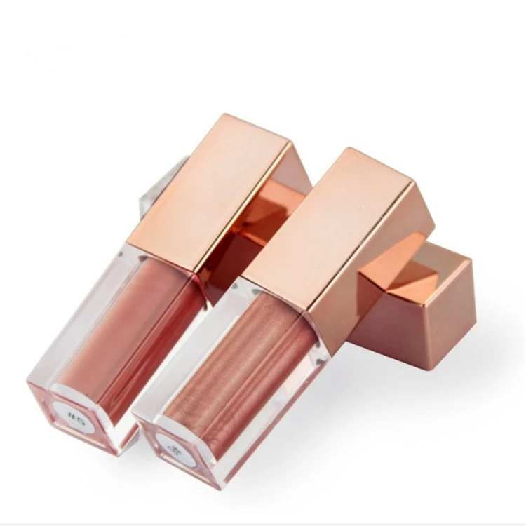 
private label high quality luxury nude shimmer lip gloss vendor with tubes  (1600070019462)