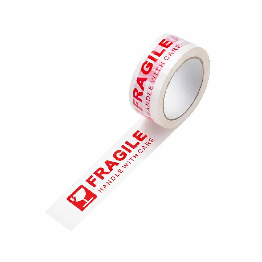 
Bopp Packing Tape Roll Warning Fragile Packaging Tapes Bopp White Self Adhesive Packing Tape 