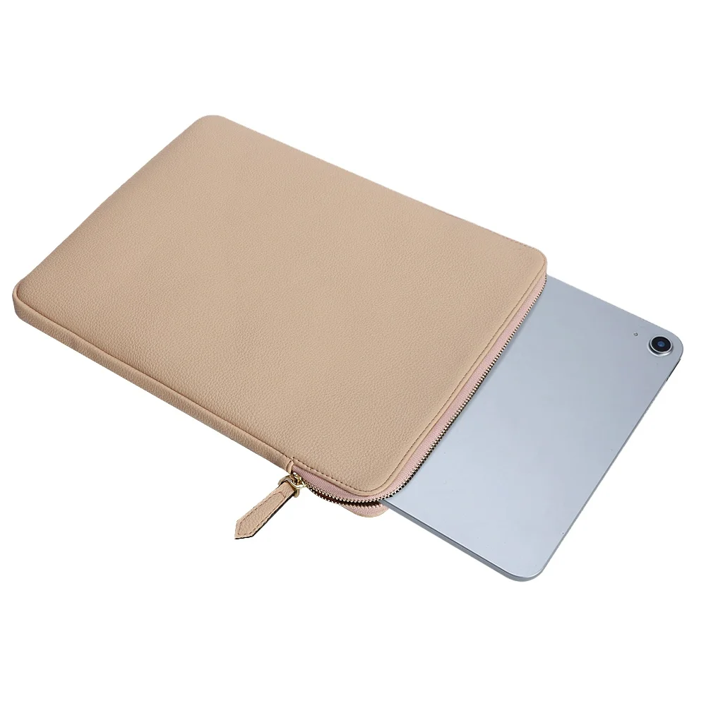 Clemence pu tablet covers ipad pouch custom laptop protect case computer bag leather slim laptop sleeve for macbook