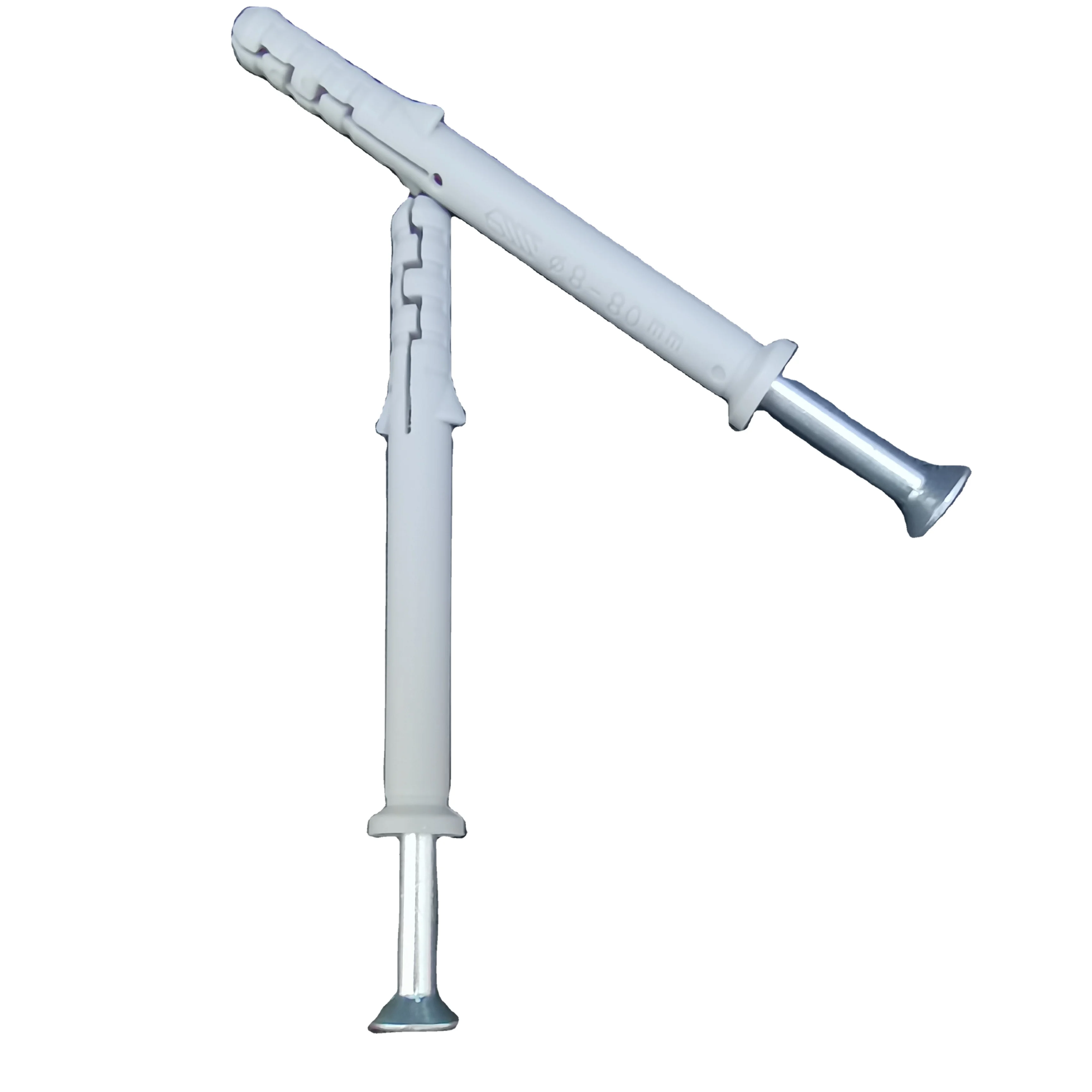 Small croaker expansion anchors, gray pipes heavier nails, more secure