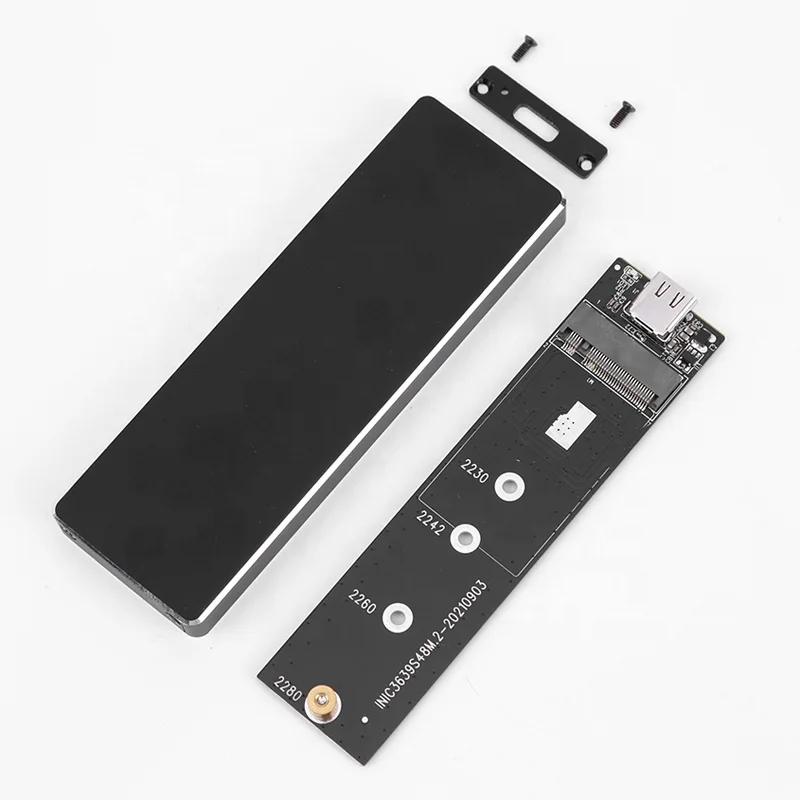 Enclosure M.2 Ngff Nvme / Sata Dual Protocol Ssd Enclosure Usb C 2230 2242 2260 2280 Portable Ssd Card Type C M.2 Ssd En