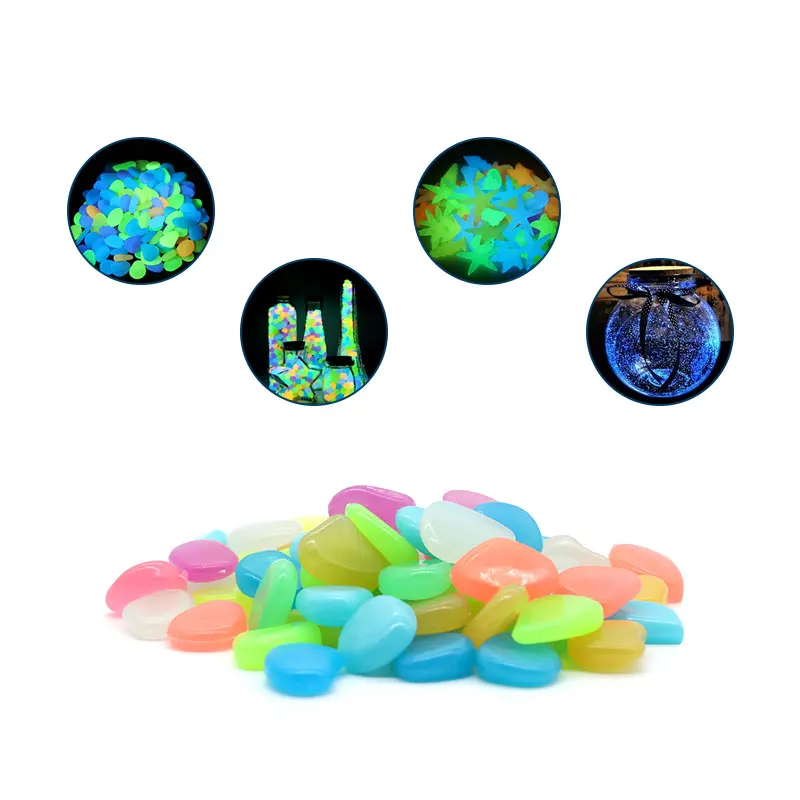 Wholesale Artificial Luminous Stones for Indoor Wall Night Glow in the dark Driveway Stones for Concrete Road Path Decorations