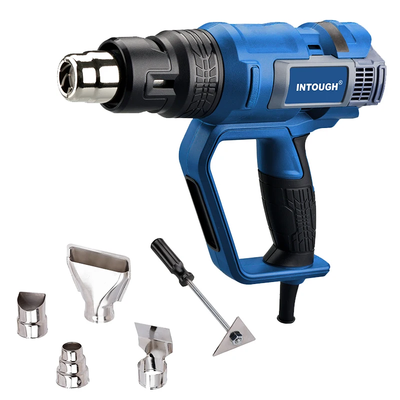 INTOUGH Best Selling 220 240v 2000w Rated Power Mica Type Heating Element Portable Electric 5pcs Accessory Type Heat Gun