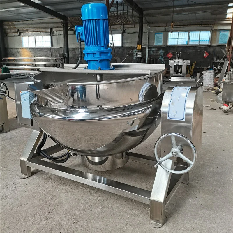 Low Price Automatic Small Industrial Seafood Chili Sauce High Temperature Stainless Steel Jacketed Electric Boiling Pot
