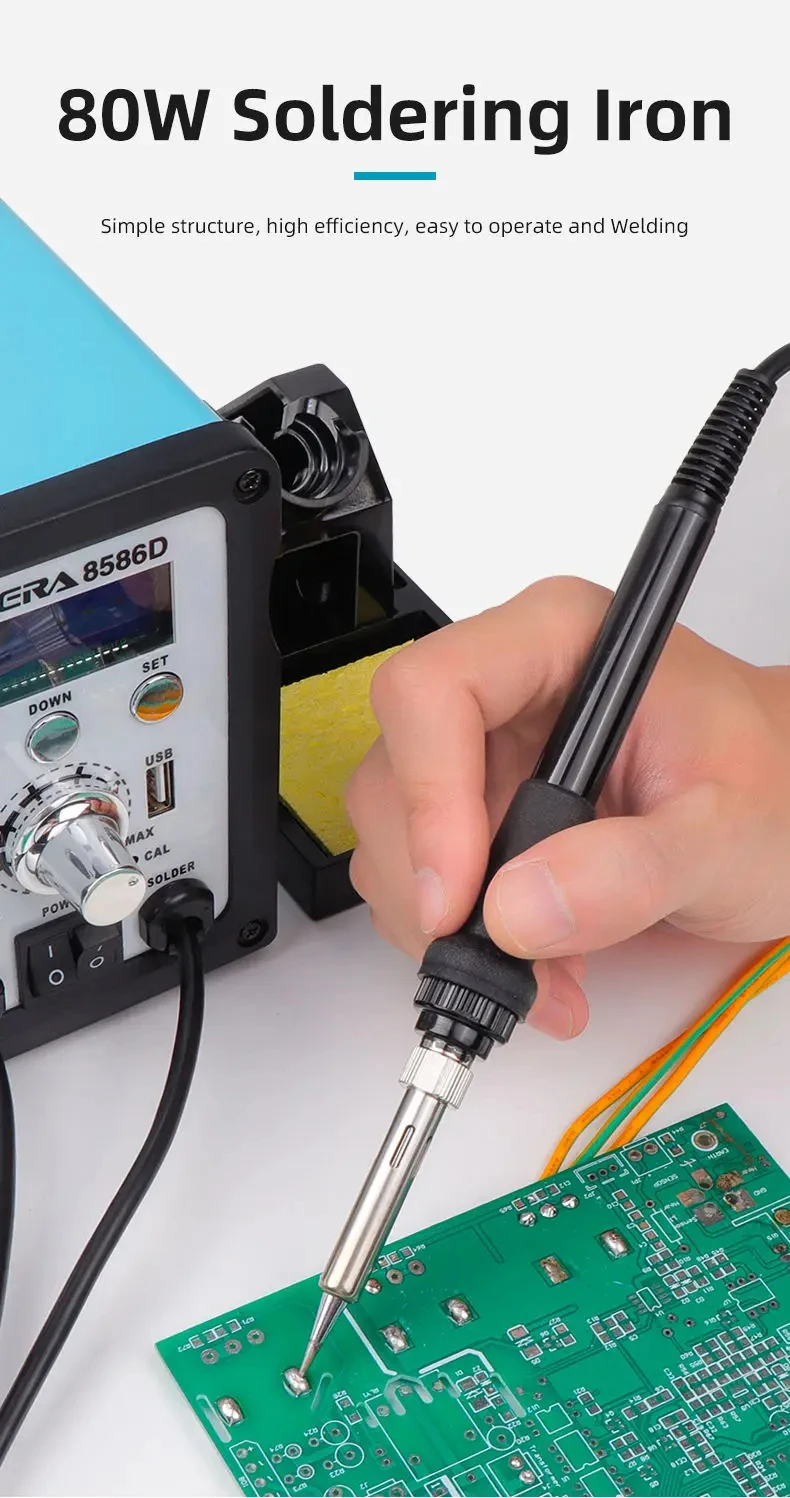 2 in 1 Desoldering Stations 8685D Hot air gun soldering iron soldering rework station for Repairing Mobile