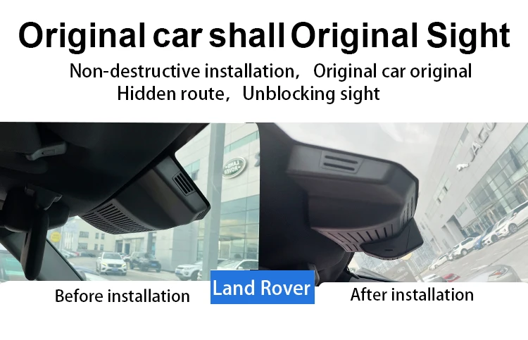 4k 1080p 2K sony lens Dual lens front and rear  Dash Cam  for Land Rover Defender Discovery Freelander Evoque