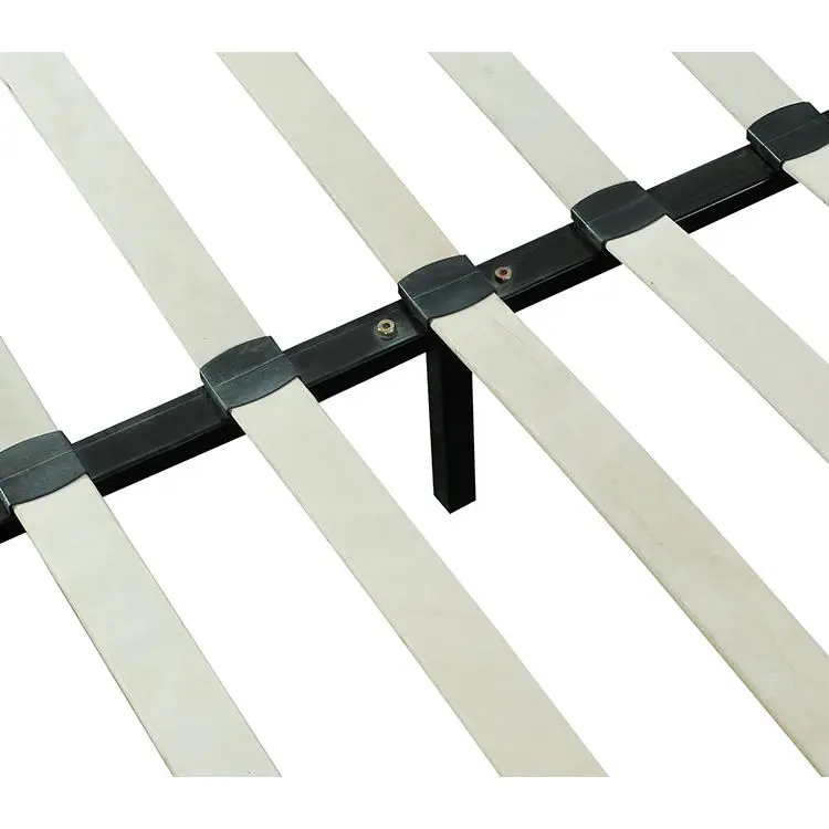 Sturdy Metal Frame Bed with Wooden Slats and Gas Strut Lift Mechanism for Enhanced Mattress Support