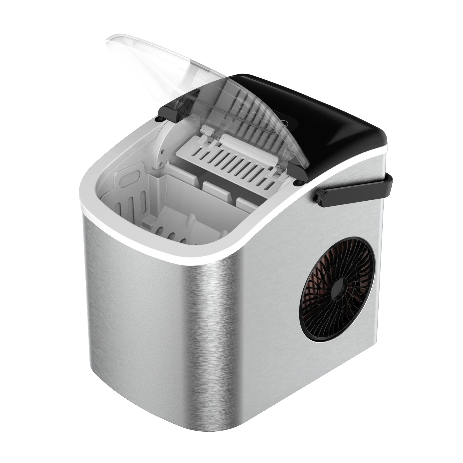 China Manufacture Stainless Steel Abs Kitchen Household Hotel Automatic Portable Mini Electric Ice Maker Machine