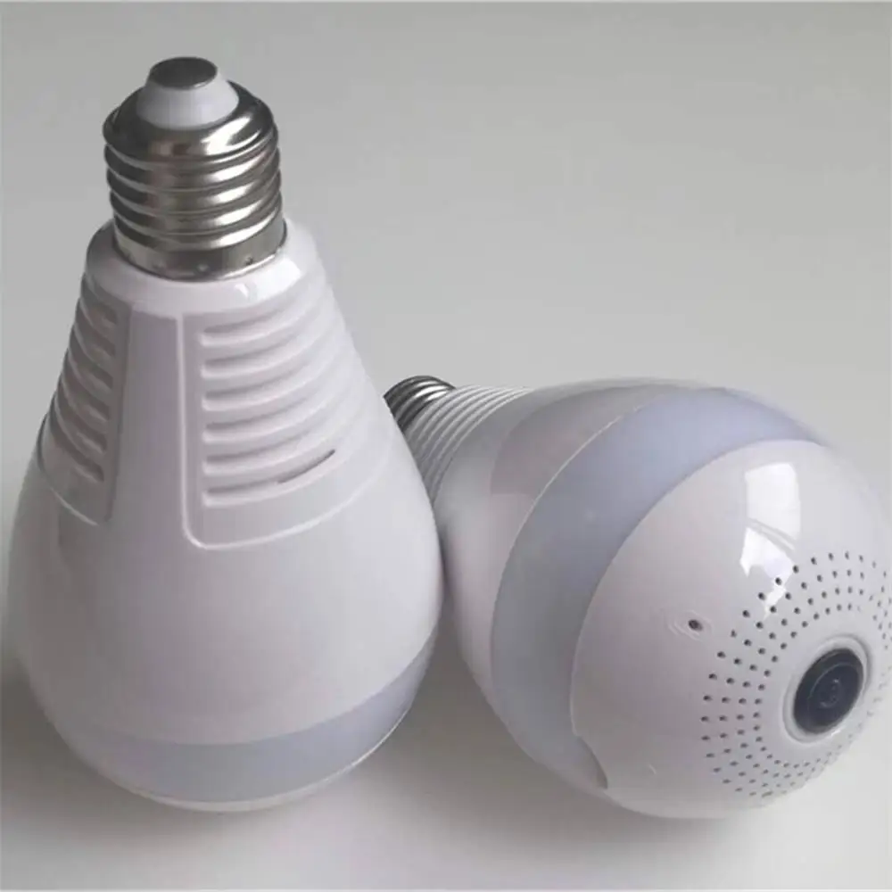 720P HD Smart LED Blub 360 Degree Wide Angle  Wireless Panorama Fisheye IP Camera