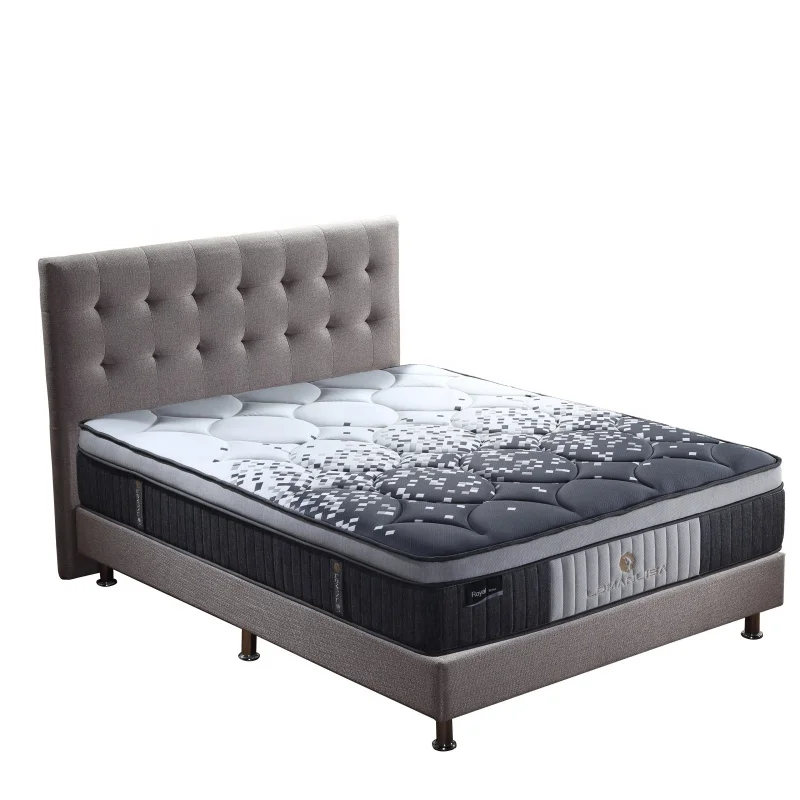 Custom bedroom spring coil mattress hypo-allergenic foam mattress and bed