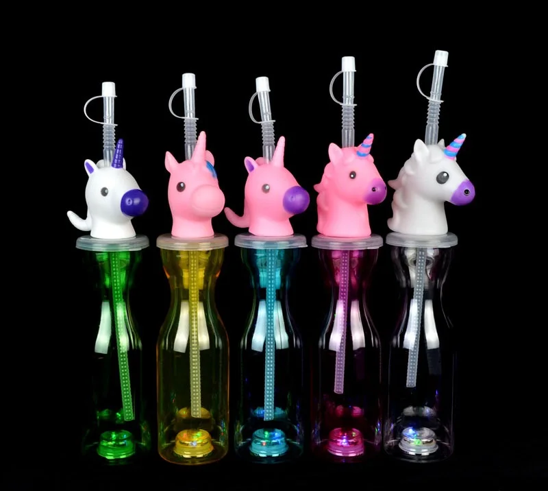 Glass Juice Slushee Fruits Plastic Party Yard Puppy Slush Straw Cups And Lids