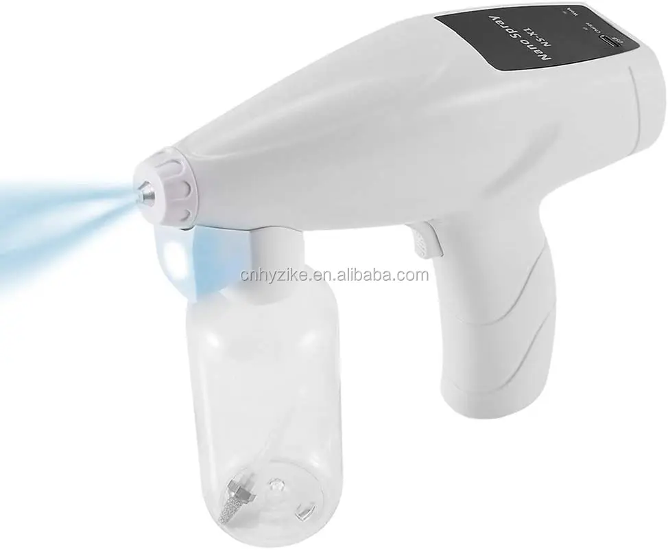 
Hot sales USB rechargeable handy facial steamer gun / mist spray / nano sprayer disinfection gun 