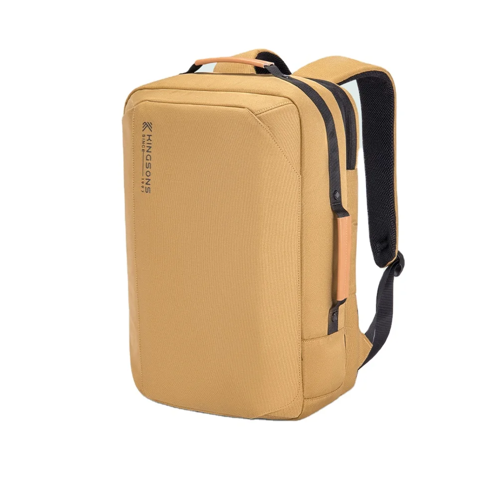 Free sample 2023 Laptop backpack for men popular recycled rucksacks with 23 liter capacity khaki fashion water repellent bag