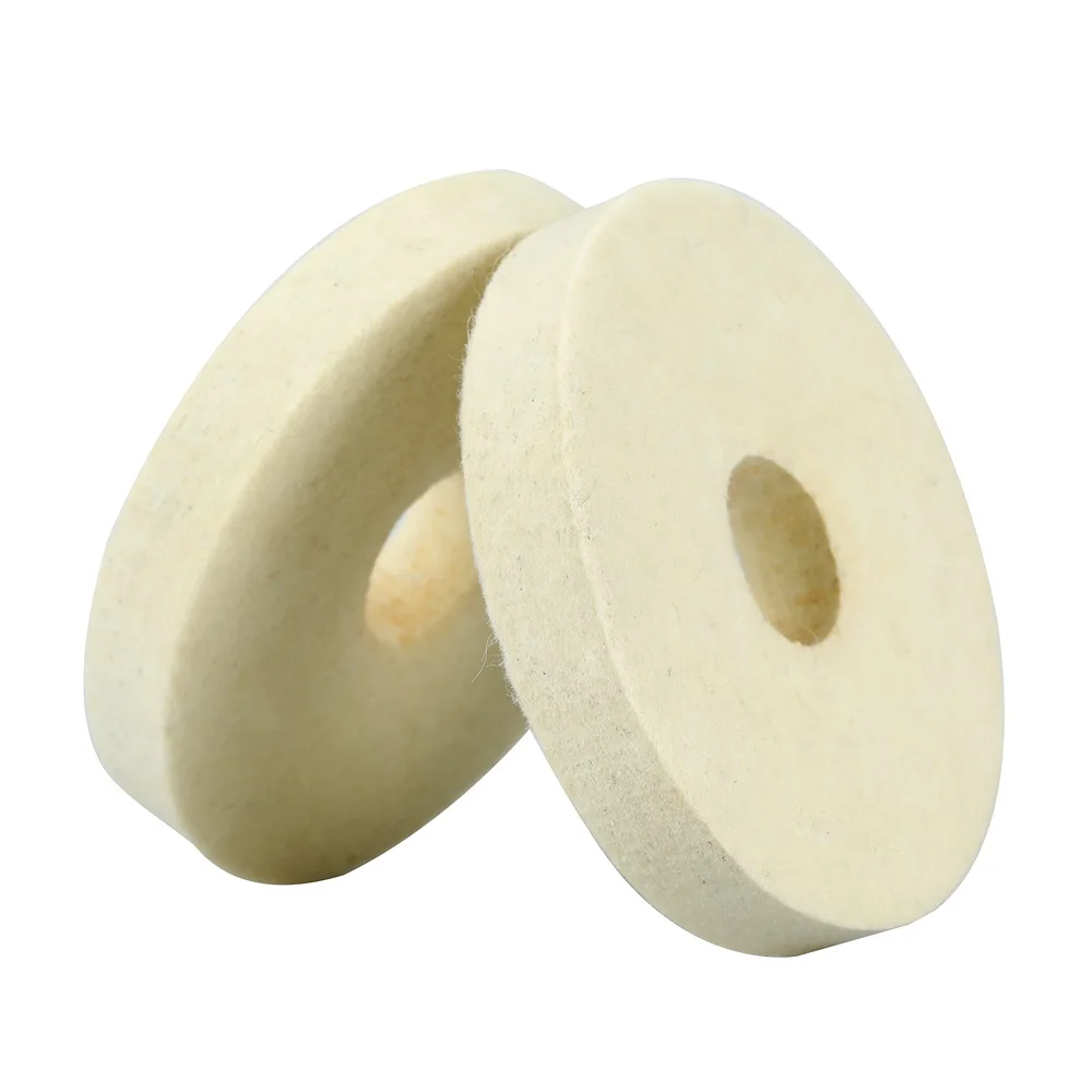 8 Inch 25 thick  Wool Felt Disc Wool Buffing Wheel Felt Polishing Wheel  with Arbor