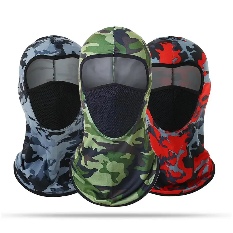 Winter Keep Ear Neck Warm Ski Mask 3 Hole Full Face Cover 100% Acrylic Fluorescent Knitted Hat For Outdoor Cycling Balaclava