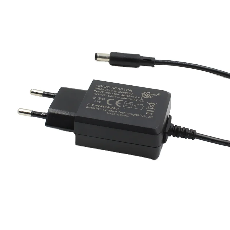 Small 18W EU Europe plug 5V 3A 9V 2A 12V 1A power adapter with CE GS certification