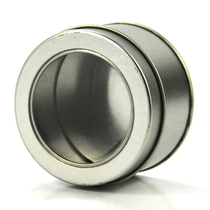 Work Home Round Packaging Products Popular All Match Metal Ladies Watch Tin Boxes With Windows