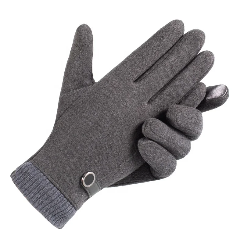 Winter Windproof Warm Outdoor Plush Velvet Touch Screen Cycling Gloves Sports Off-road Other Motorcycles Ride On Car Gloves Men