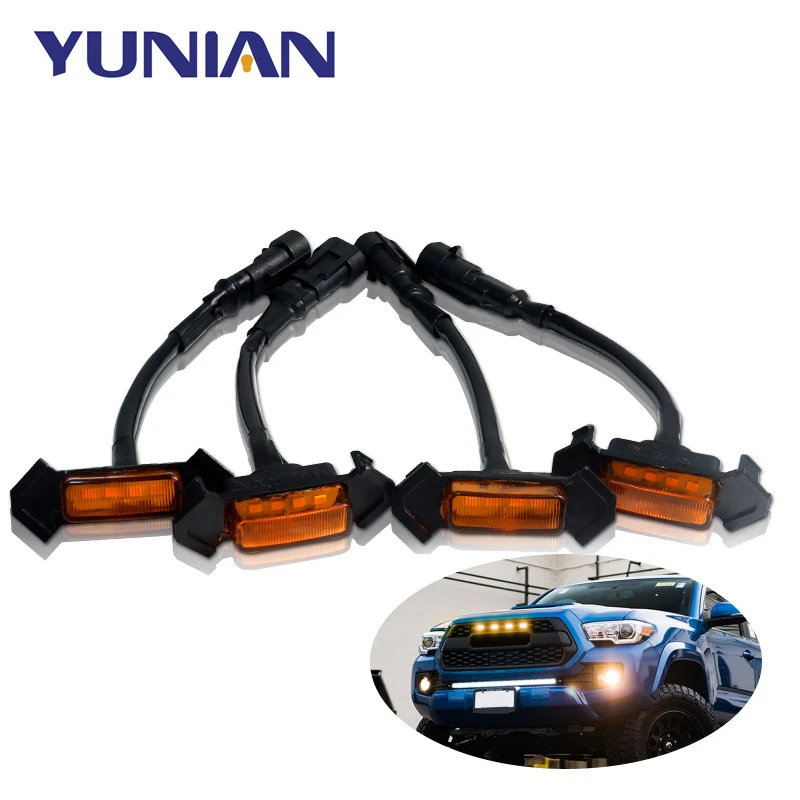 New High Quality LED Grille Mount Assemblies For 2016-up W/TRD Pro Grill Only Front Grilles Lighting Wholesale