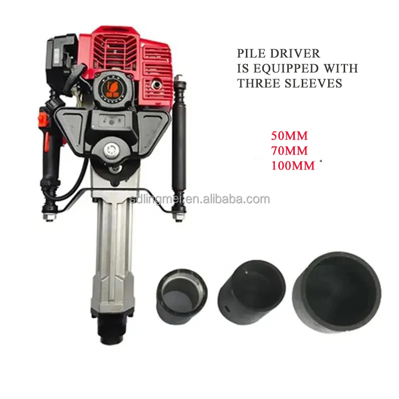 Gas Powered Petrol Pile Driver 120mm Fence Hammer Portable Post Driver Hammer epa Engine