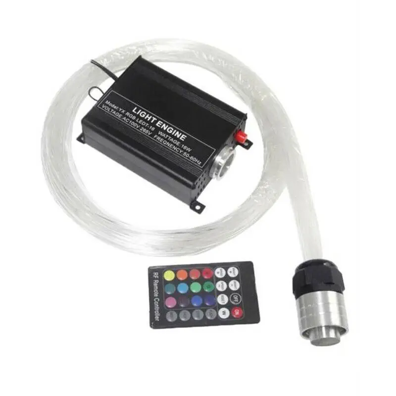 12V Audio Fiber Optic Star Light Kit DIY For Car Headliner Roof Ceiling Lights