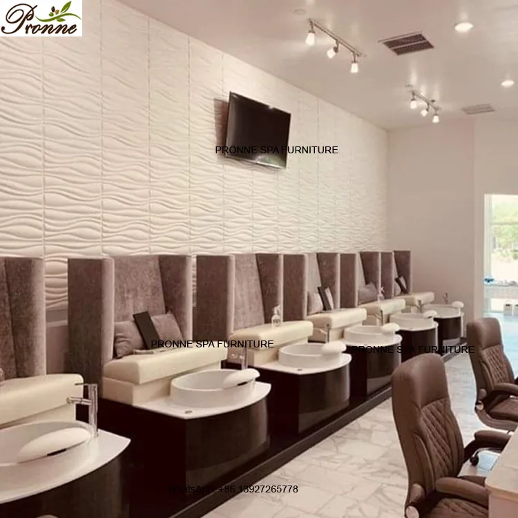 Продажа на заказ роскошное престольное спа-оборудование джакузи ножная ванна диван педикюрная спа-станция
