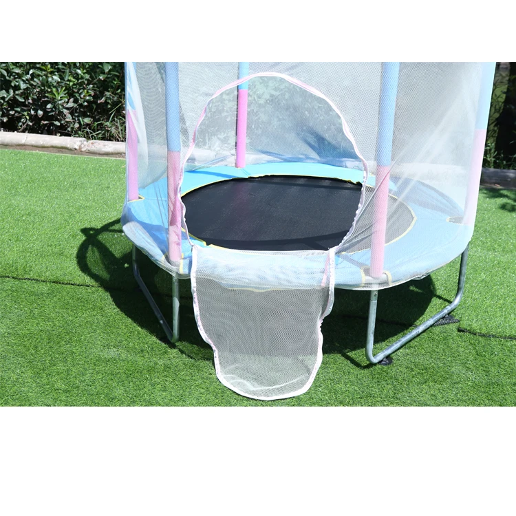 High Quality 55 inch Kids Mini Trampoline Fitness Round Trampoline With Handle Bar