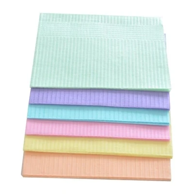 3 ply disposable dental patient bibs towel waterproof