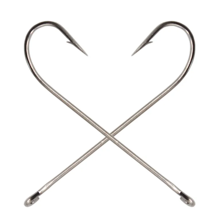 
HS9353 Long Shank Fish hooks High Carbon Steel CARLISLE Barbed Fishing Hooks 
