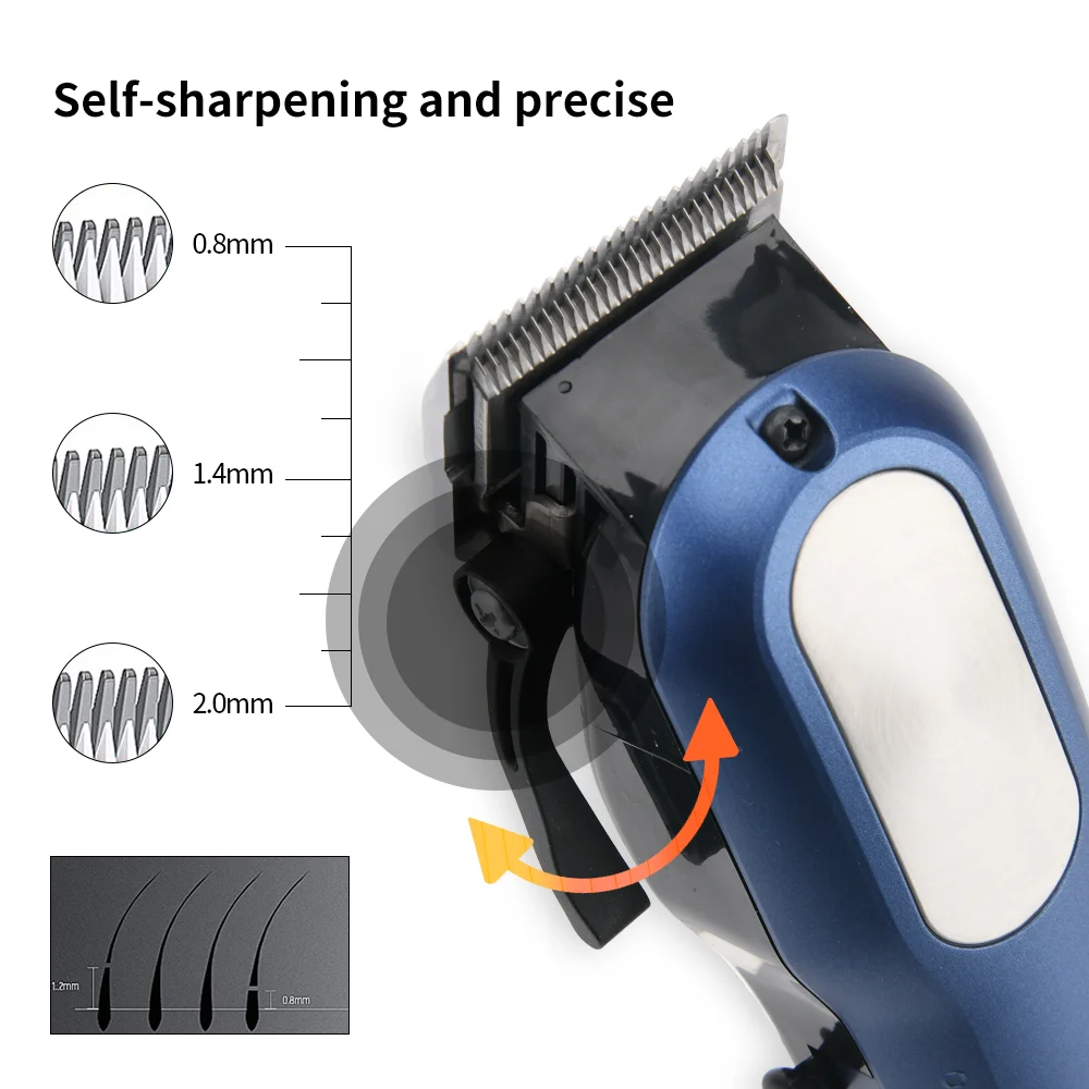 PRITECH LED Display Rechargeable Cordless Professional Hair Trimmer Clipper
